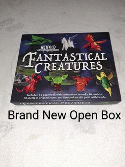 Brand New Open Box Wetfold Fantastical Creatures Origami By Paul Frasco
