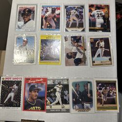 Barry Bonds 13 Card Lot