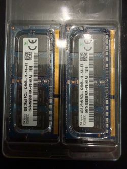 16 gb (2 x 8 gb) DDR3 Laptop RAM