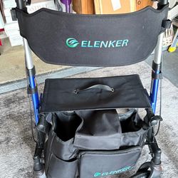 ELENKER Upright Walker with Storage Bag - Excellent Condition