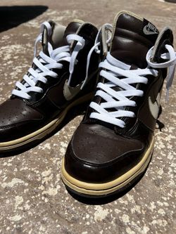 Nike Dunk High Premium Woodgrain Baroque Brown Birch-Black Size 9.5