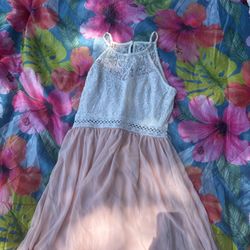 pink lace women’s dress 