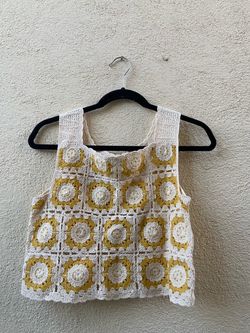 Crochet flower top