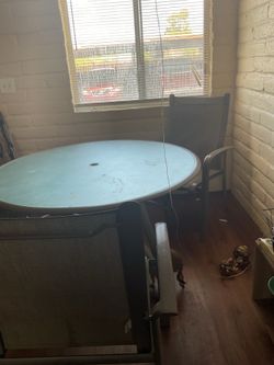 Patio Dining Table with 3 Chairs