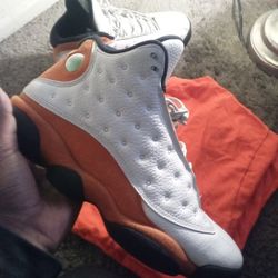 Jordan 13s Retro Starfish + Orange Shirt 