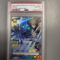 2025 UNION ARENA BT/OPM EN GENOS 2 STAR SIGNATURE PSA 10