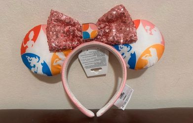 NEW Beutiful Disney Minnie Mouse Ears Headband with Sequin Bow