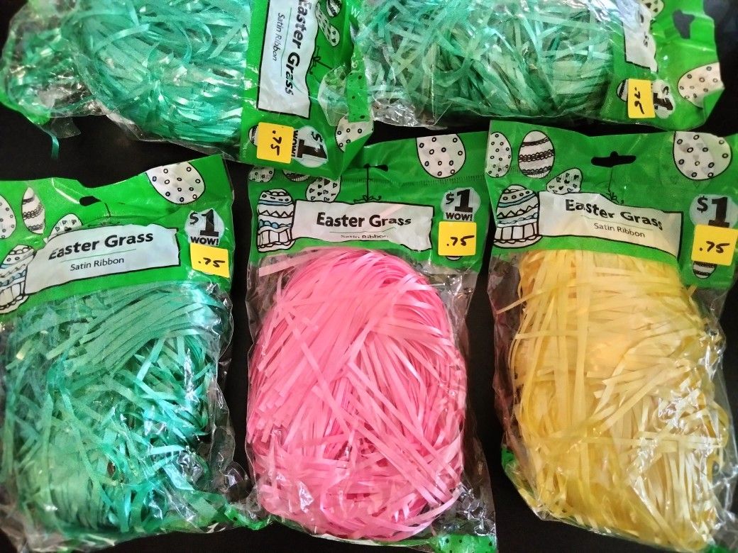 EASTER GRASS SATIN RIBBON