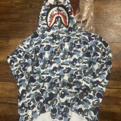 Blue Camo Bape Hoodie 
