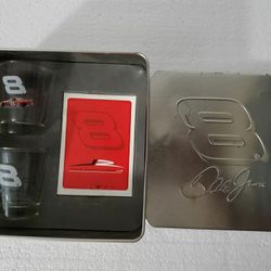 Dale Earnhardt Jr. Shot Glass and Playing Cards Set