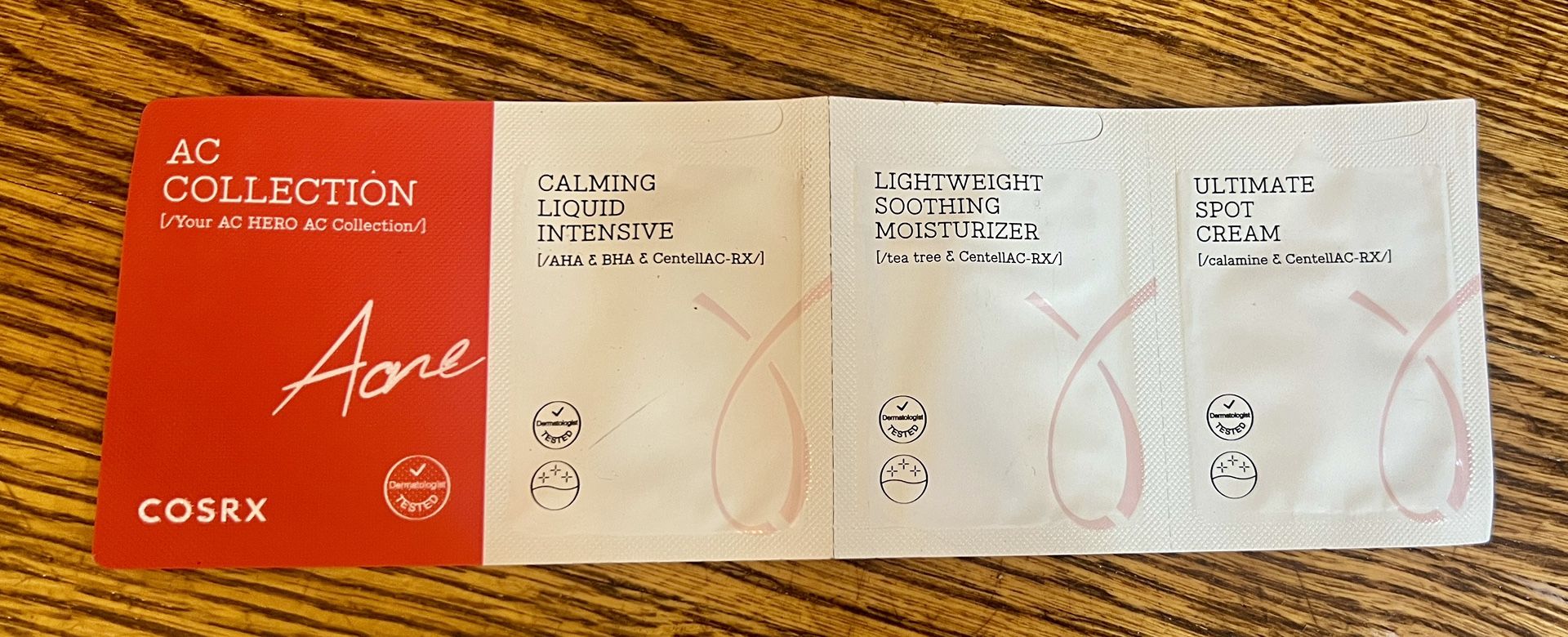 COSRX Acne AC Collection 3 pack trial