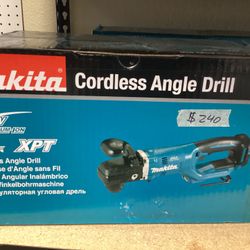 Makita 18V LXT Brushless Angle Drill (Tool-Only) $240