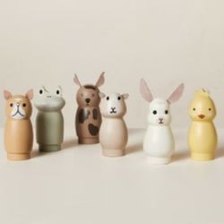 Hearth and Hand 6pc Toy Woodland Animal Figurine Set