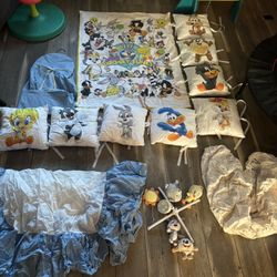 Baby Looney Toons Crib Bedding And Pillows