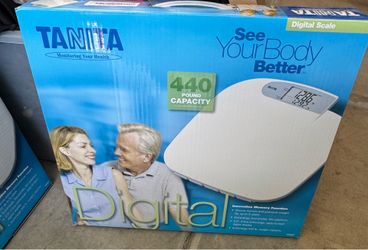 TANITA DIGITAL SCALE  BATHROOM WEIGHT 440 Lb Maximum Capacity - New in Box MSRP $44