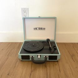 Victrola Turquoise Blue Record Player