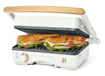 Beautiful by Drew 2-in-1 Panini Press & Grill - White