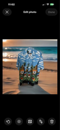 Kolekole Hawaiian Aloha Shirt  Vintage Early 1980s XL Made in Hawaii  100% Cotton Rare Scenic Print