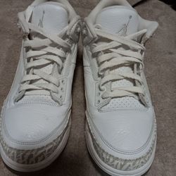 AIR JORDAN 3 Retro Tripple White Mens Size9.5