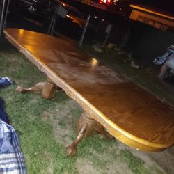 Kitchen Table Amish Double Pedestal 