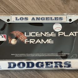 Los Angeles Dodgers Car License Plate Frame Brand New Metal