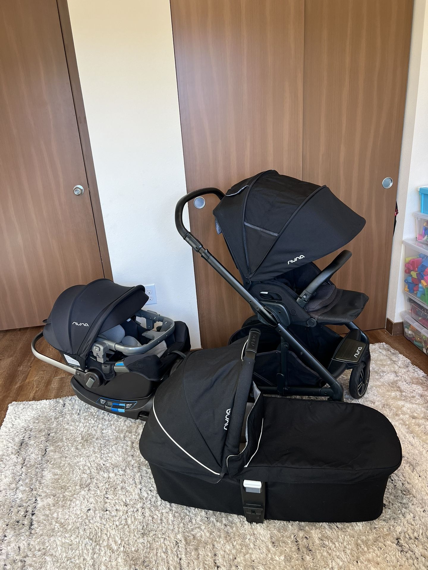 Nuna Stroller MIXX And Car Seat, bassinet