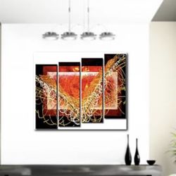 4 Piece Abstract Painting 