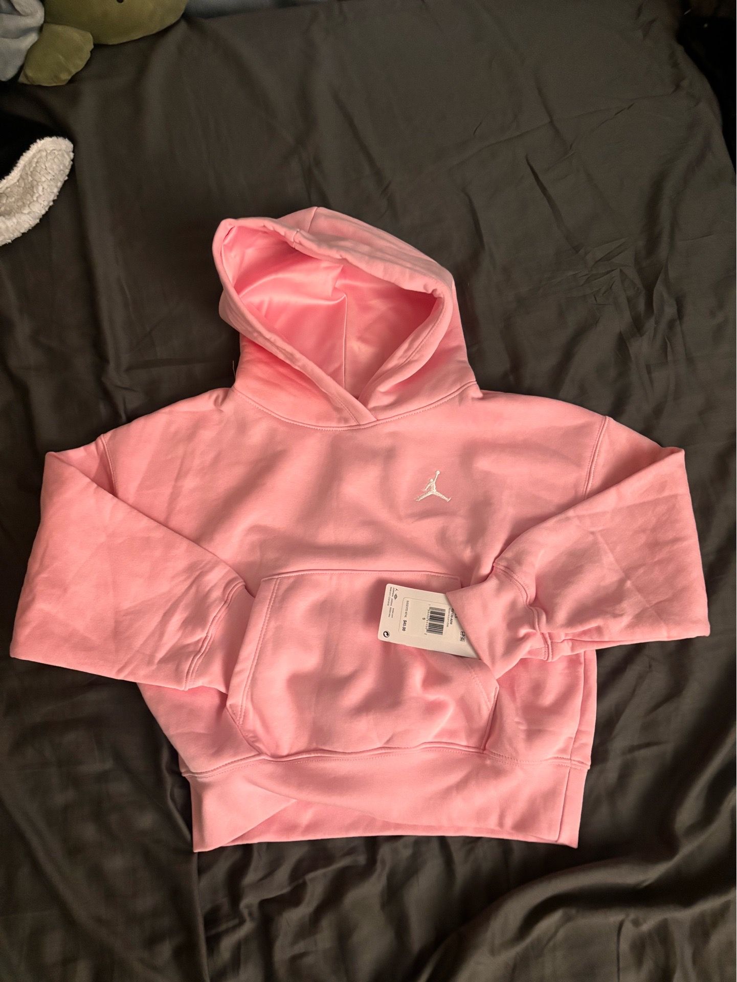 Small pink kids Jordan hoodie