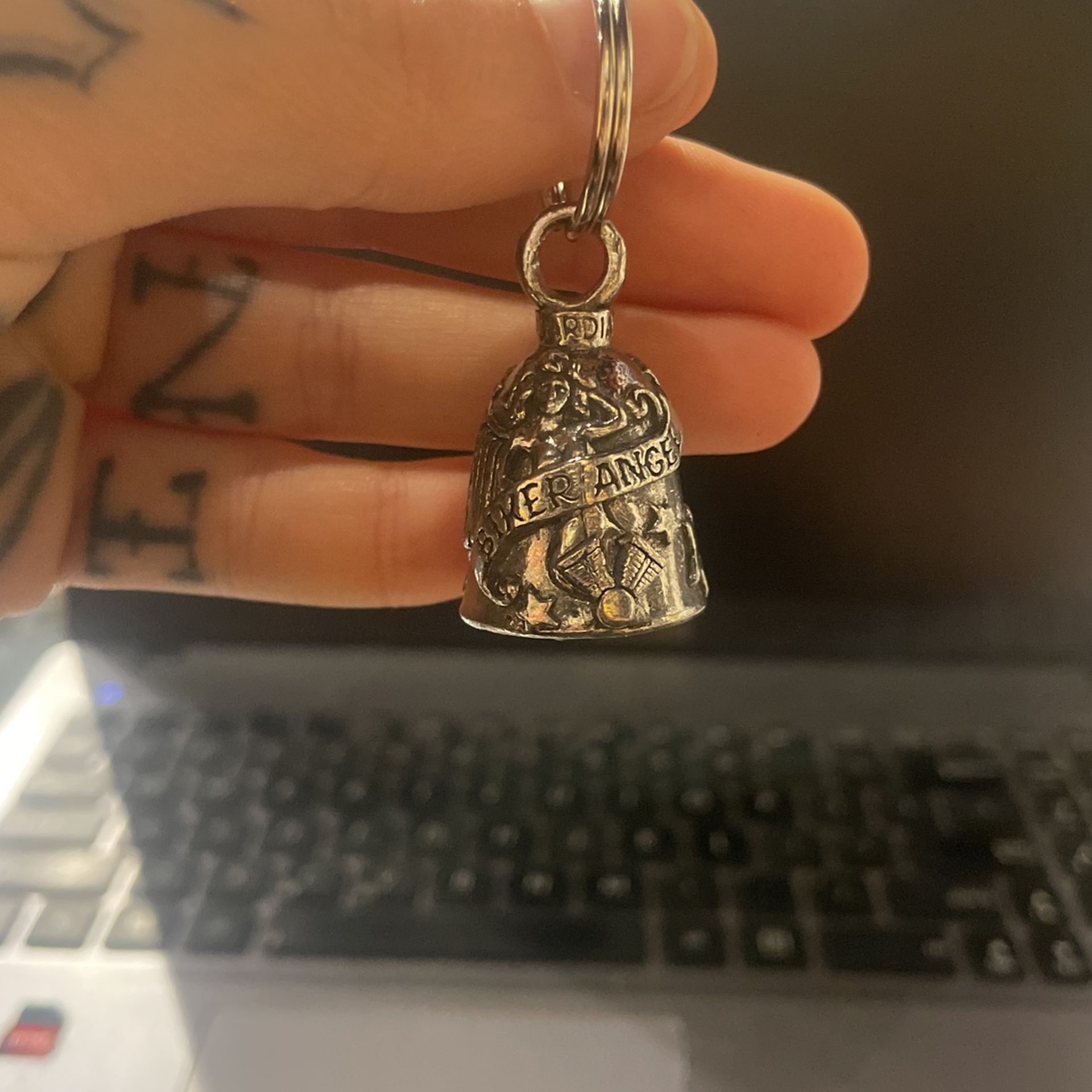 Biker Angel Guardian Bell