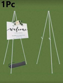 1pc Easel Stand Foldable, Adjustable Wedding, Party Welcome Sign Stand