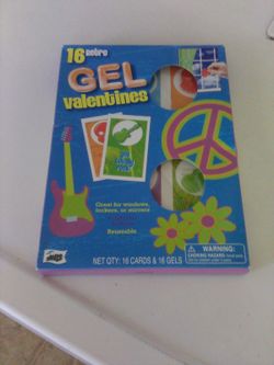 16 Retro Gel Valentines