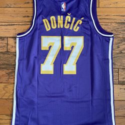 2025 New Purple Los Angeles Lakers Luka Doncic Basketball Jersey 