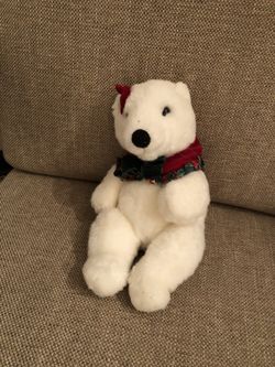 White Stuffed Polar Bear