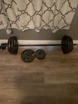 Barbell and weights