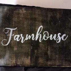 Rustic Farmhouse Theme Wood Sign