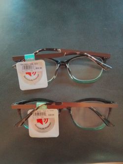 BRAND NEW "FOSTER GRANT" TORTOISE TEAL EYEGLASSES (52 15 140) PD 58.5mm +1.5 & + 2