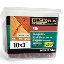 5-LB 3-IN RED EXT SCREW