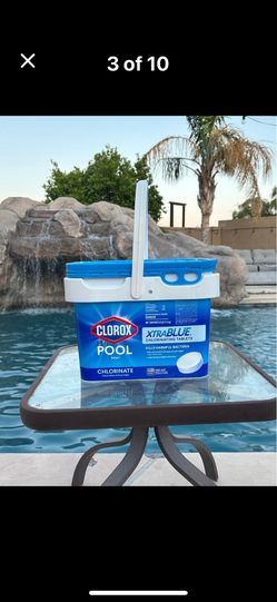  😎 SALE 😎CLOROX XTRA BLUE 25 Pounds Pool 3 Inch Pool Chlorine Tablets Sealed New kip no