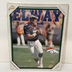 1997 Starline John Elway NFL Football Denver Broncos Framed Poster ~ 16 X 20