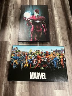 Awesome 2-piece Marvel wall art set