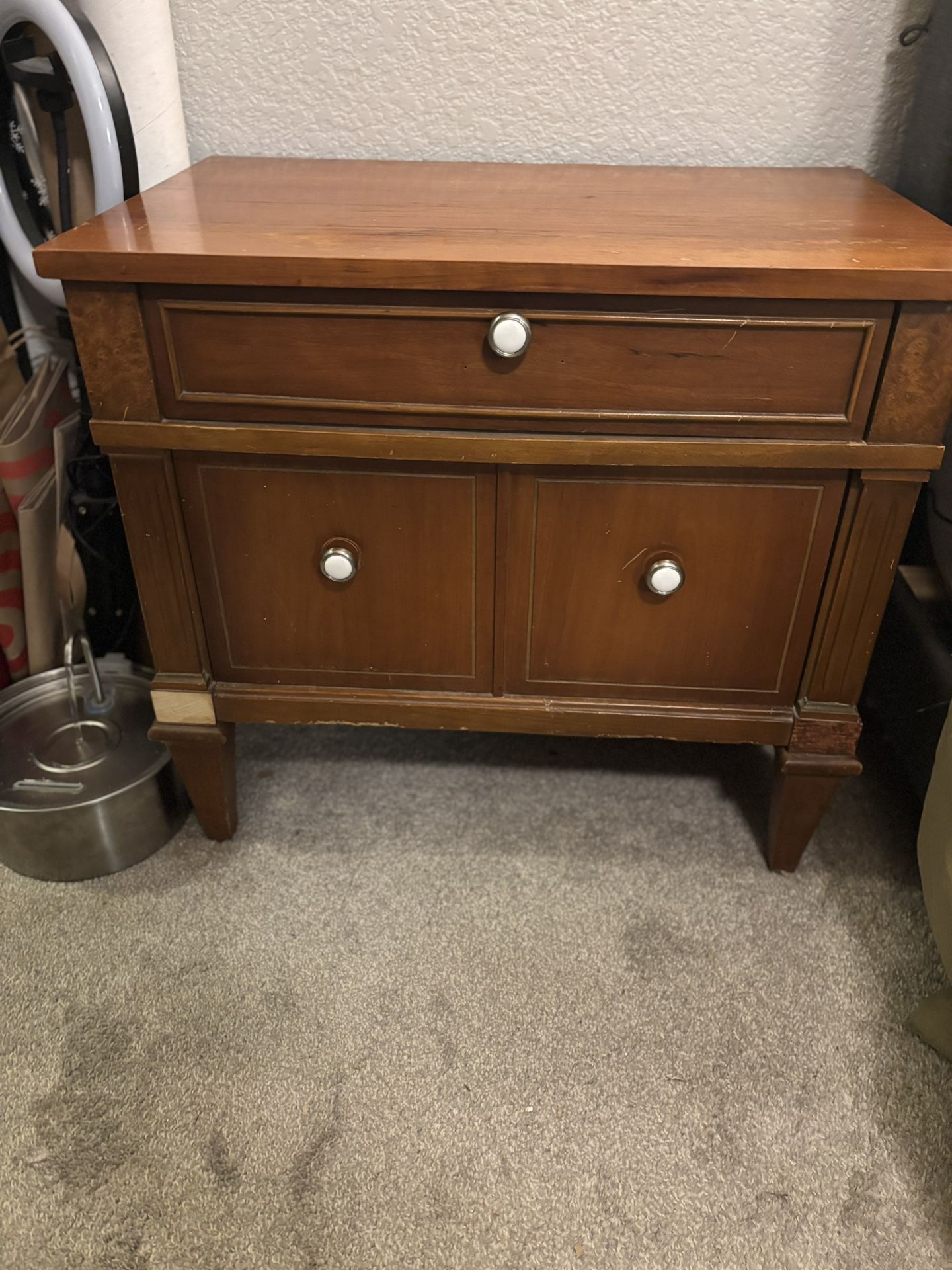 Wood Nightstand