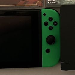 Nintendo Switch With 3 Games And 4 Controllers 