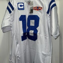 *TAGS ON*Peyton MANNING #18 Colts Reebok ON-FIELD Super Bowl XLIV Jersey Size 50