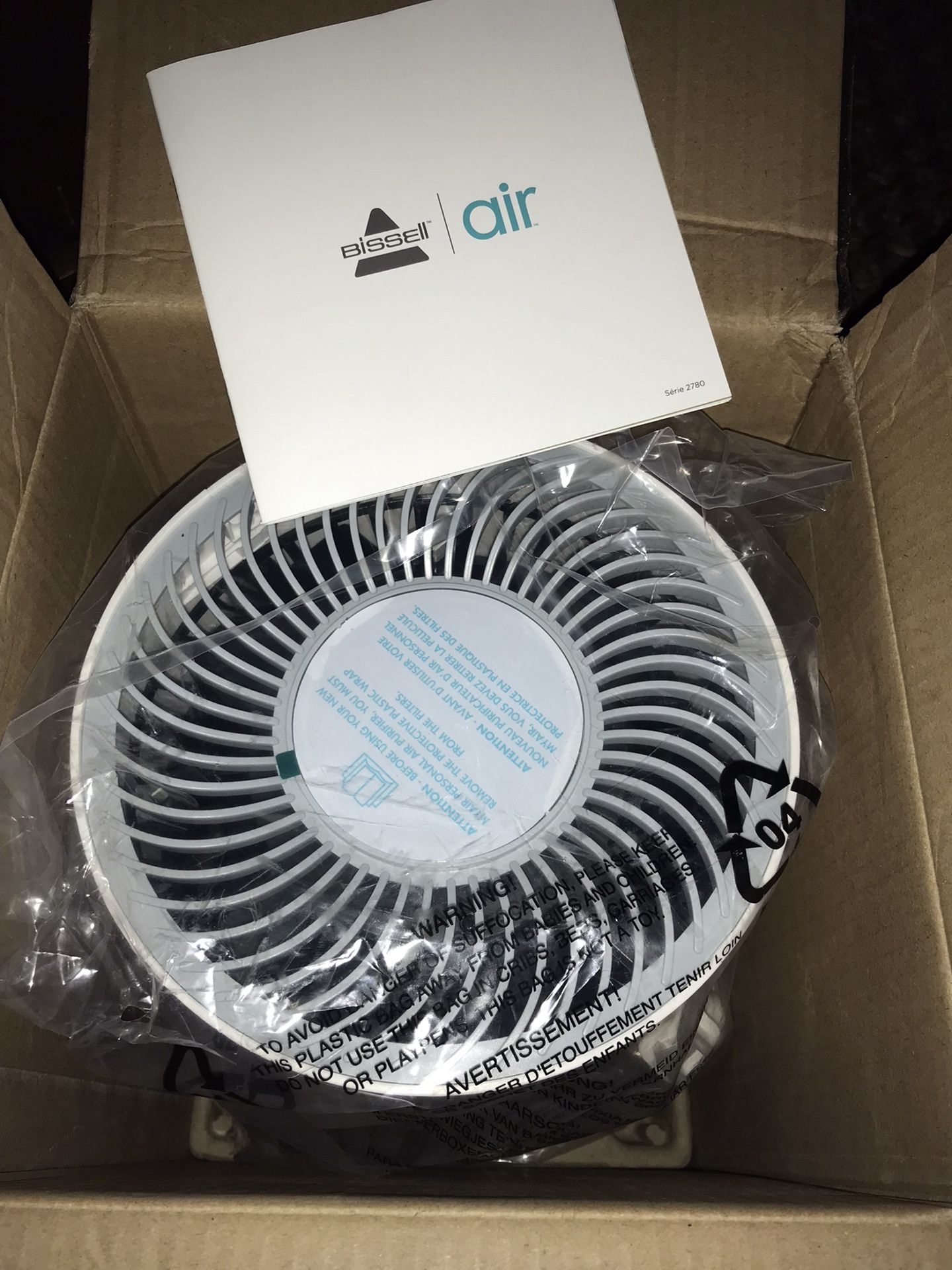 BISSELL MYair Personal Air Purifier (2780A) New with filter