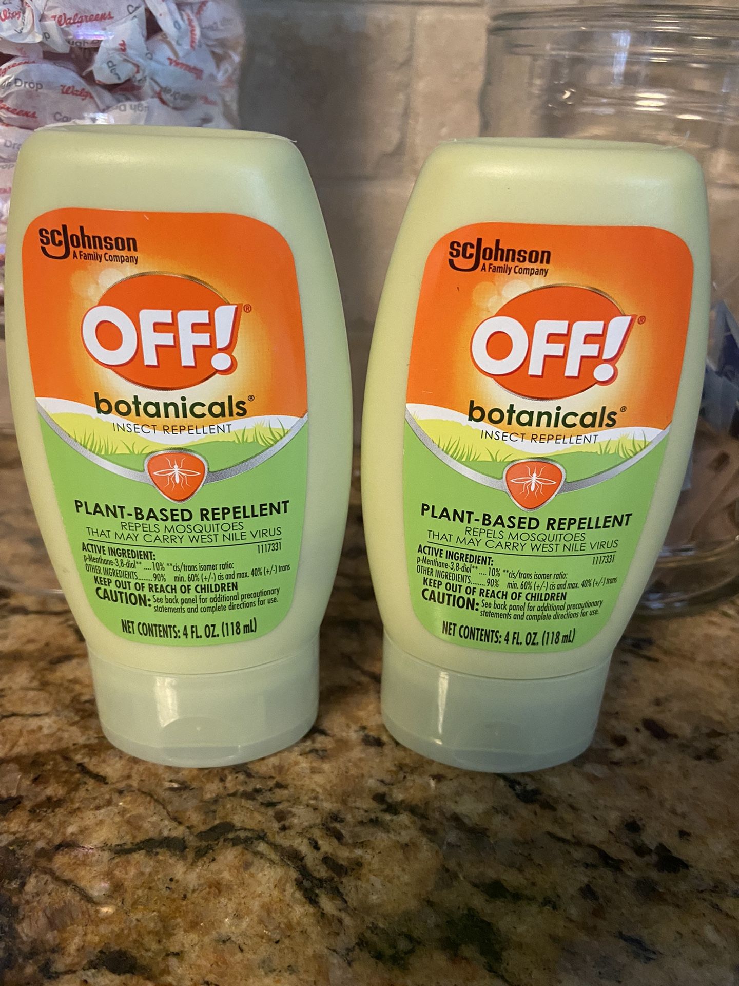 Set of 2 off botanicals plant based mosquito repellent lotion•4oz•all for $7