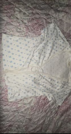 White Floral Lace Trim Top