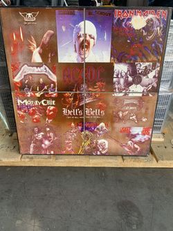 Old Vintage Rock N Roll tile sign