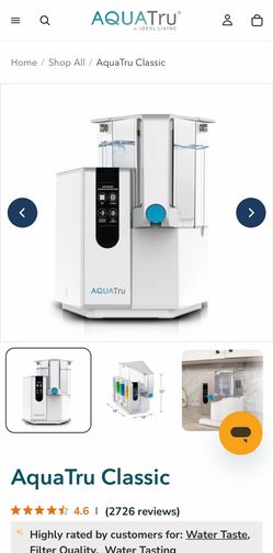 AquaTru Classic Reverse Osmosis Water Filter