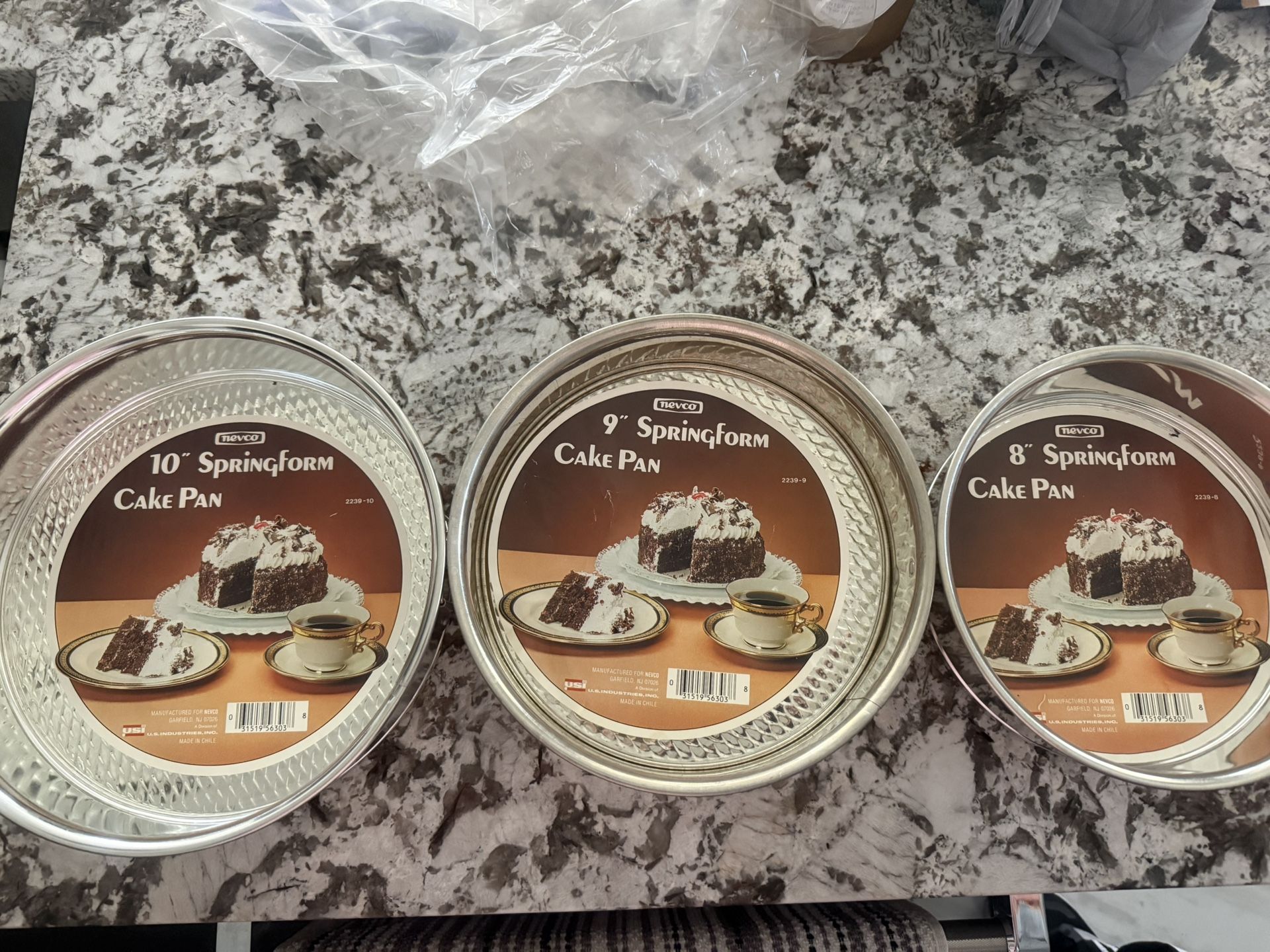 Set Of 3 Springform Cake Pans