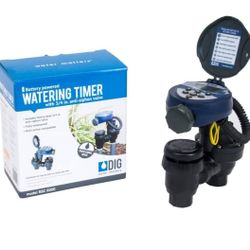 DIG RBC 8000 Battery Powered Irrigation Automatic Controller with 3/4" Anti-Siphon Valve - Advanced, Safe, and Convenient for Sprinklers or Drip Irrig